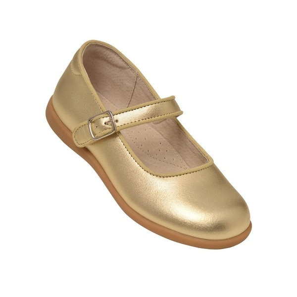 girls gold mary jane shoes