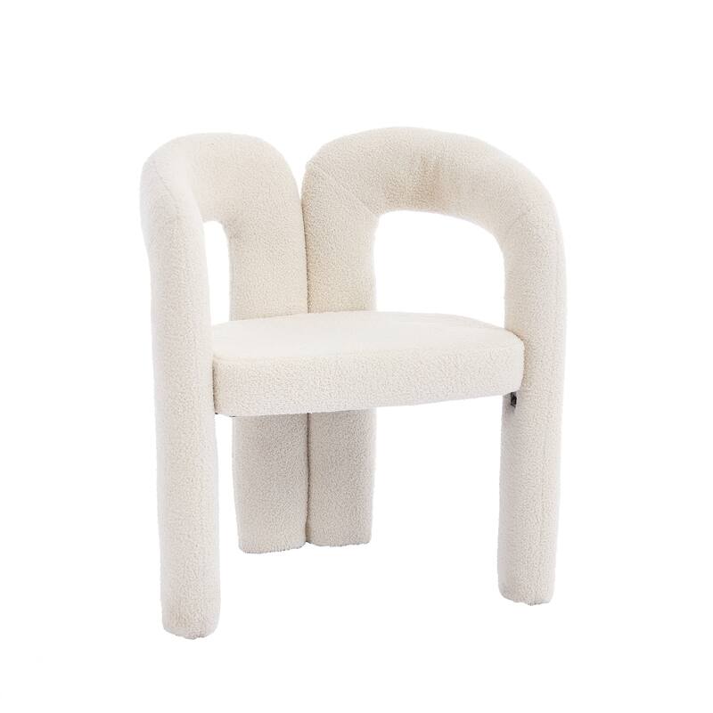 Contemporary Designed Fabric Upholstered Accent/Dining Chair /Barrel Side Chairs Kitchen Armchair set of 2