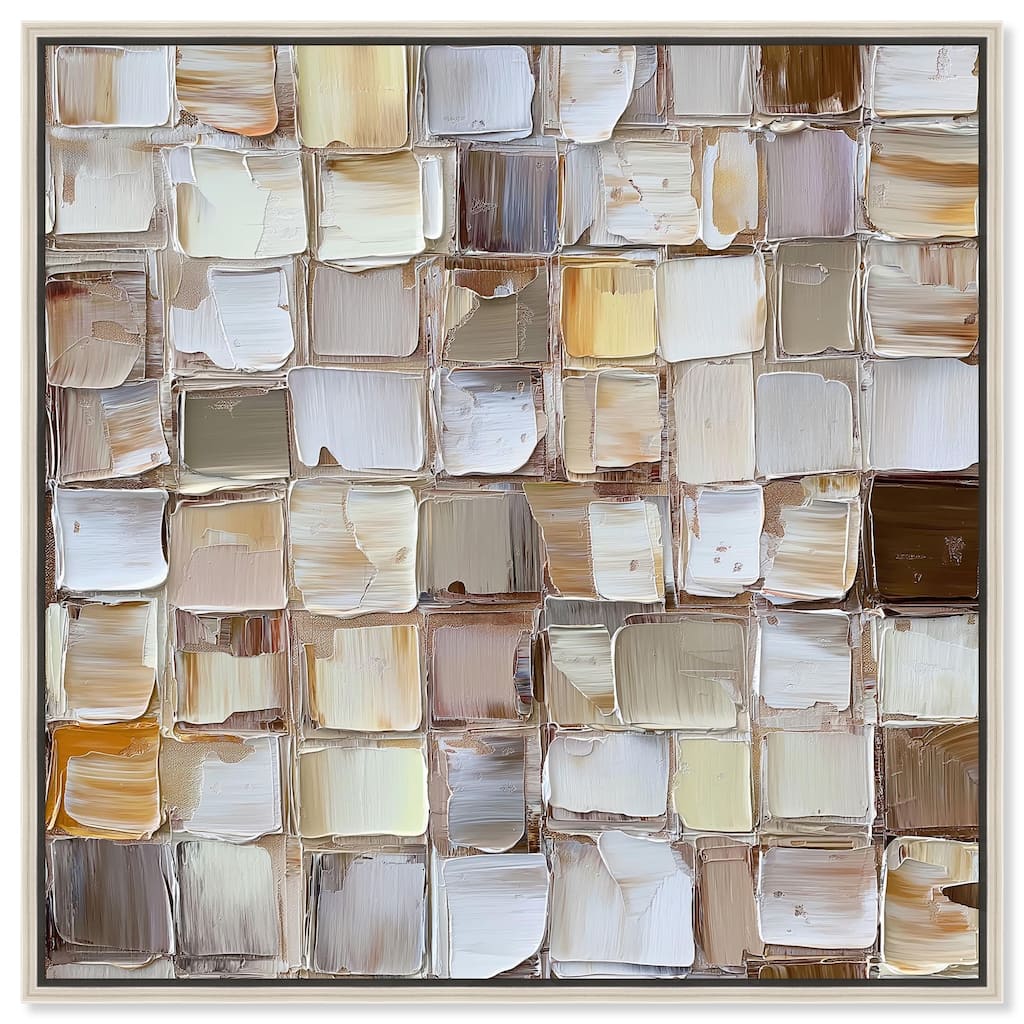 Woven Stone Canvas by Art Remedy