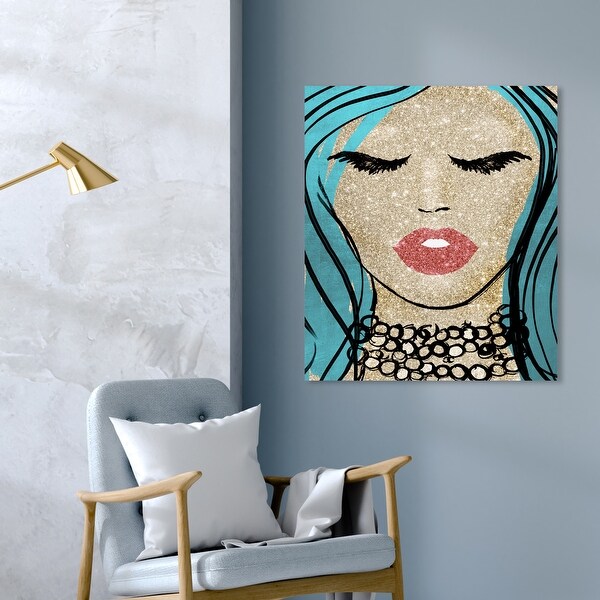Oliver Gal 'Mermaid Vibes Barbie' Fashion and Glam Wall Art Canvas