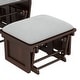 preview thumbnail 36 of 43, HOMCOM Nursery Glider Rocking Chair with Ottoman Cushion Seating