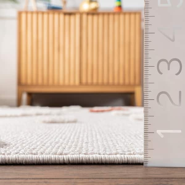 Nuloom Kilah Snowmen High-Low Kids Tasseled Area Rug