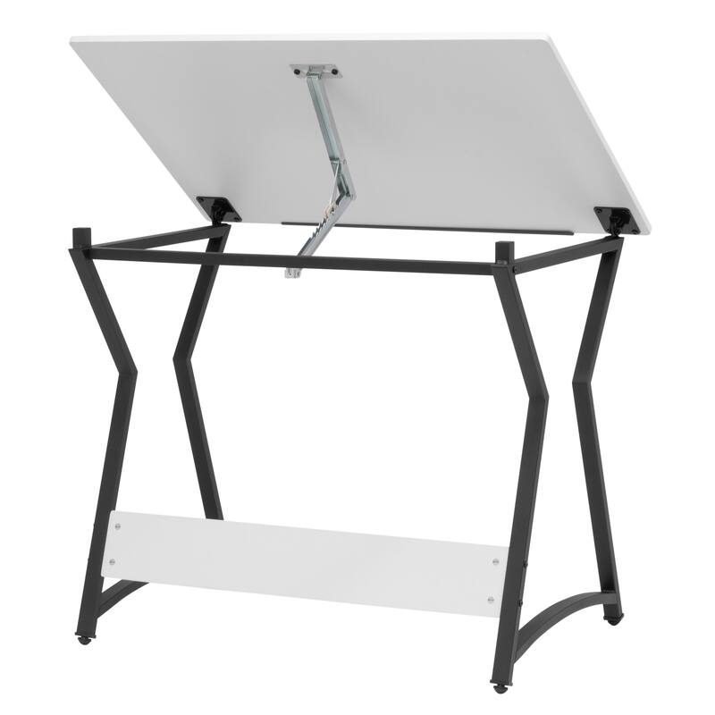 Hourglass Craft Table, Angle Adjustable Top Drafting Desk