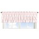 preview thumbnail 1 of 4, Pink Buffalo Plaid Check Window Curtain Valance - Blush White Shabby Chic Woodland Rustic Country Farmhouse Tiered Ruffled