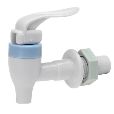 Push Type Mineral Bottled Water Dispenser Spigot Faucet Tap 4 PCS - White,Blue,Gray