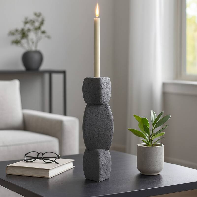 Modern Ceramic Stacked Objects Candle Holder for Home Decor