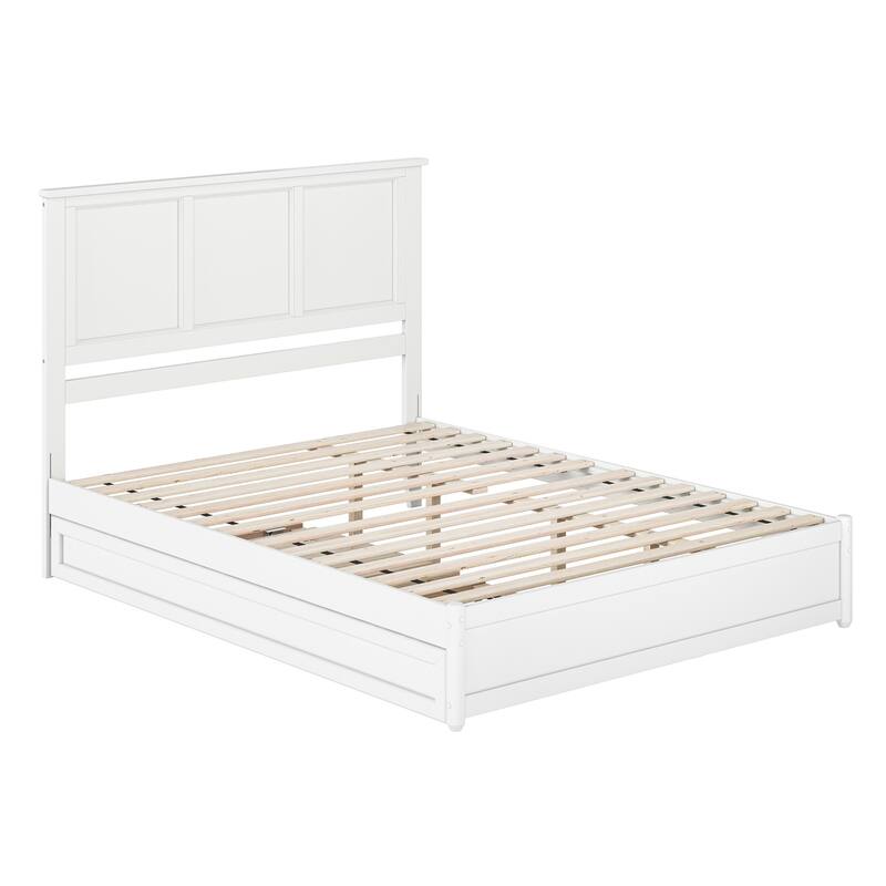 Felicity Platform Bed with Panel Footboard and Twin XL Trundle