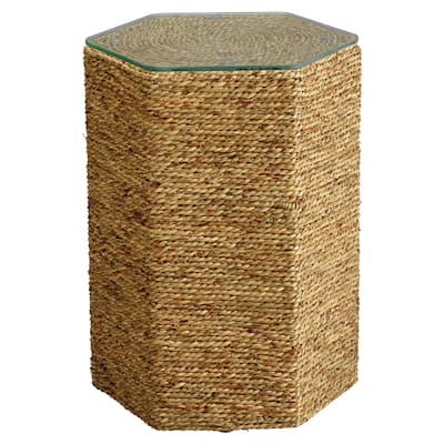 Jamie Young Peninsula Seagrass Side Table