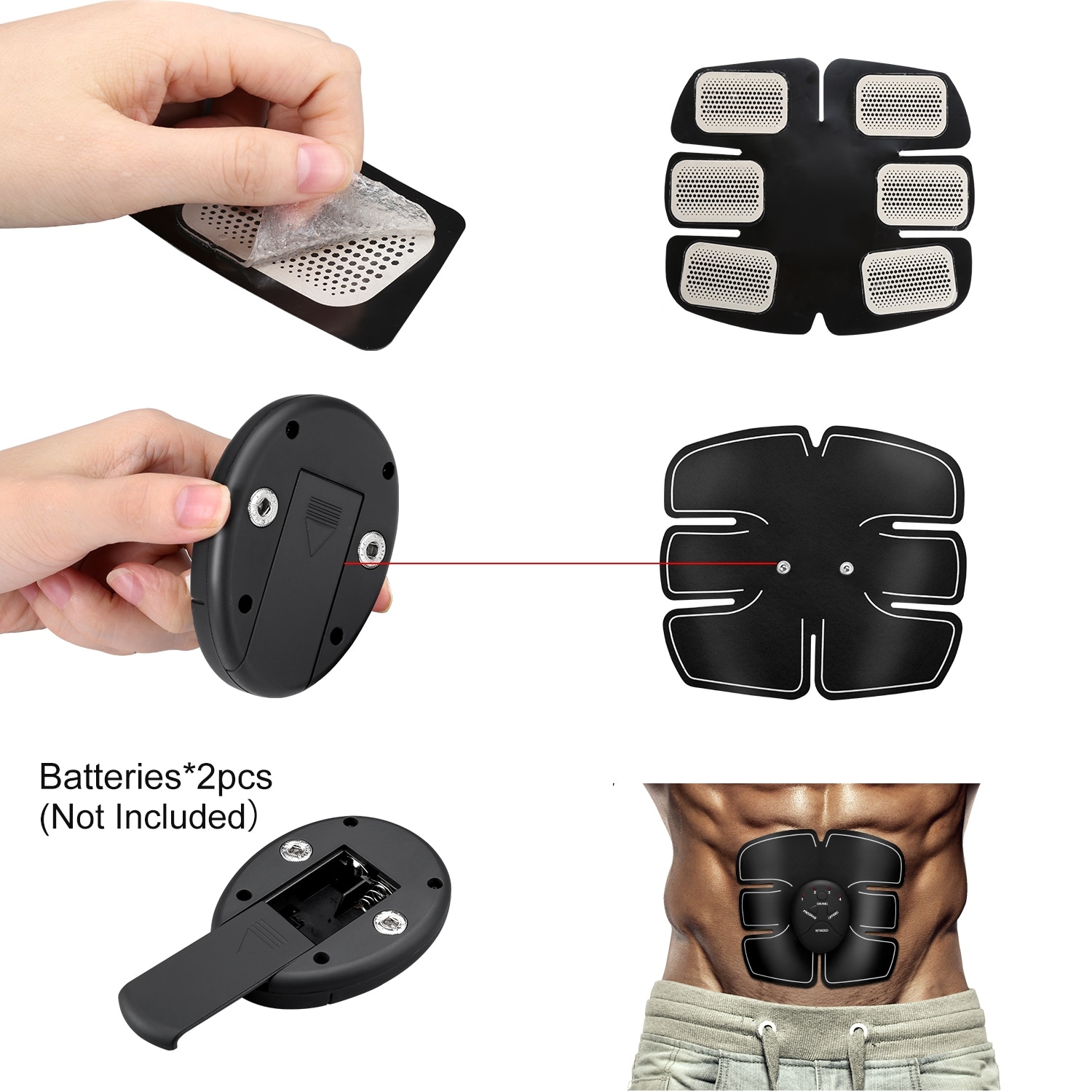 Appareil Abdominal(Mise à niveau), ABS Trainer EMS Smart Ceinture USB Appareil Abdominal(Mise à niveau), ABS Trainer EMS Smart Ceinture USB