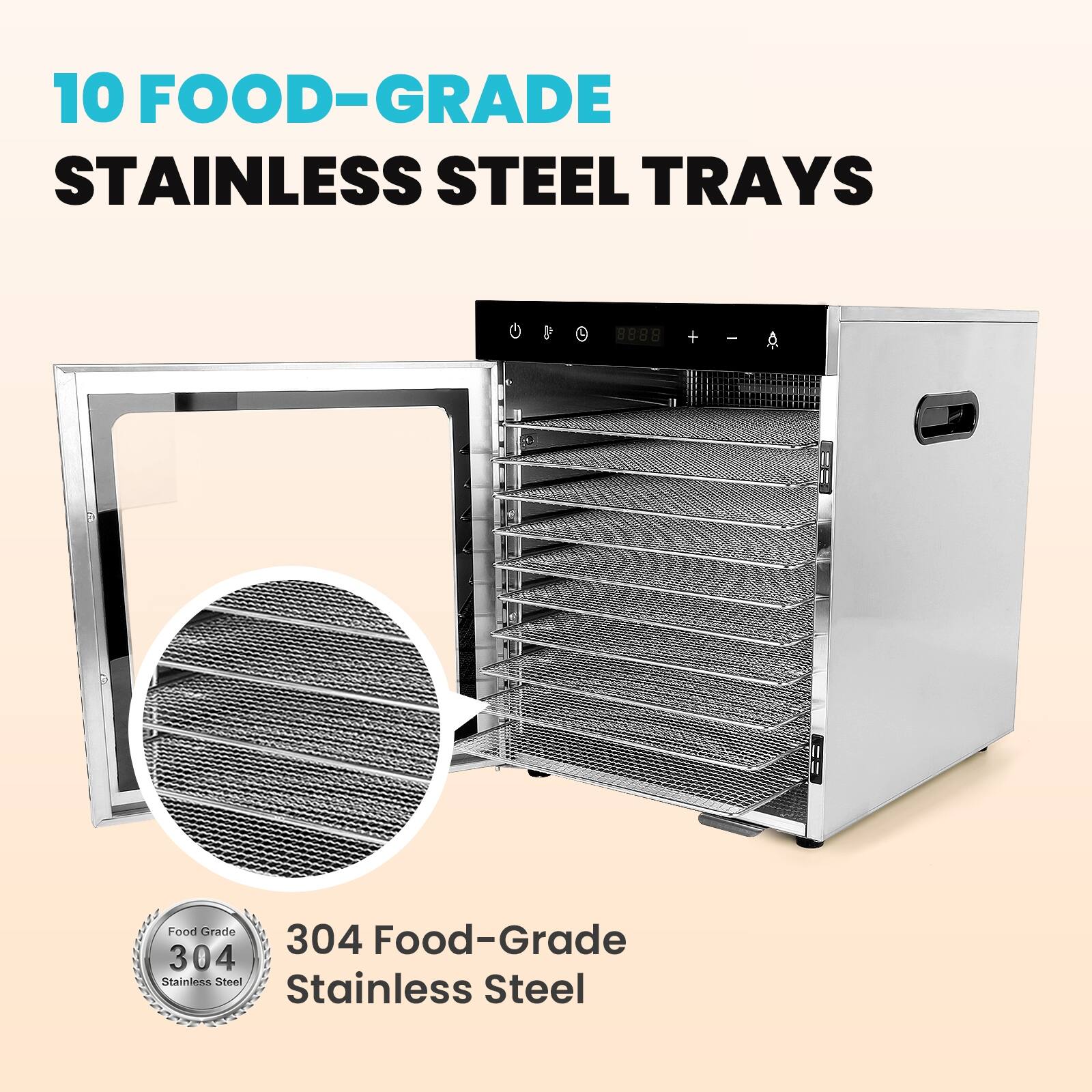 Stainless Steel Commercial Food Dehydrator for Food and Jerky On Sale