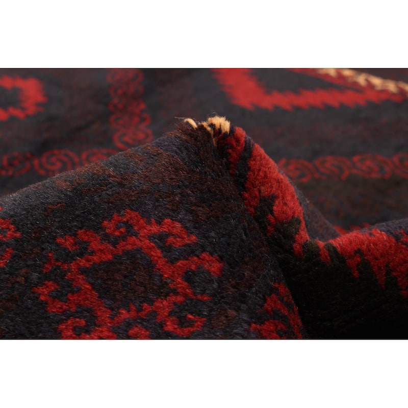ECARPETGALLERY Hand-knotted Teimani Dark Navy Wool Rug - 3'5 x 6'4