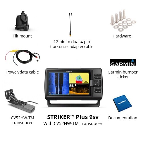 Garmin Striker Plus 9SV CV52HW-TMトランスデューサ 010-01875-00-