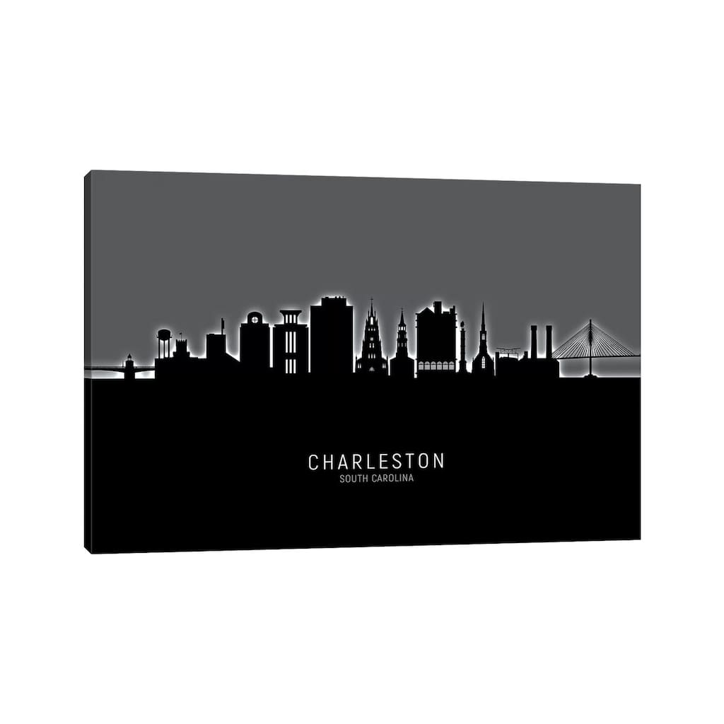 iCanvas "Charleston South Carolina Skyline" by Michael Tompsett Canvas Print