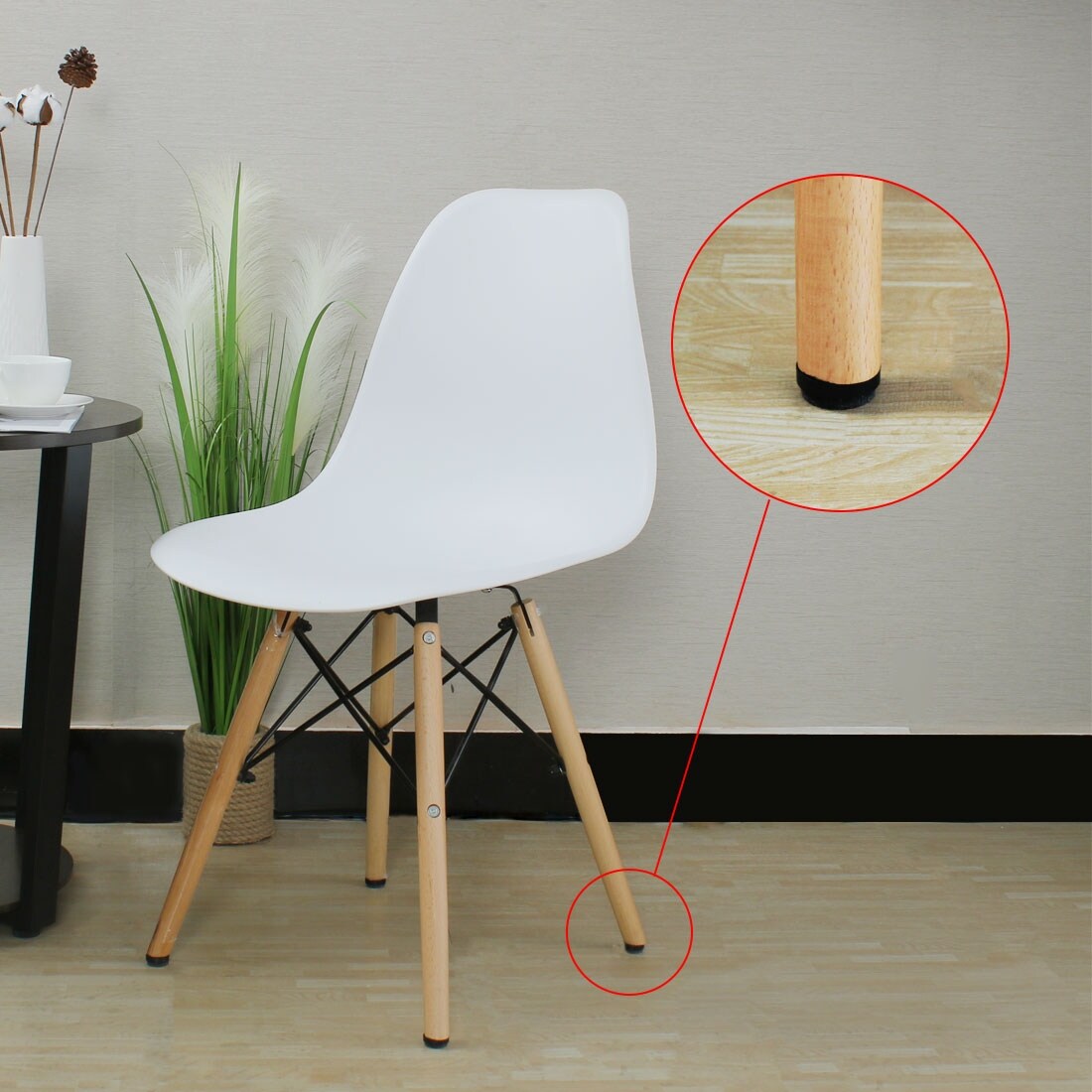 24pcs Furniture Glide 20mm Felt Chair Nail Glides Protect Hardwood Tile Floor