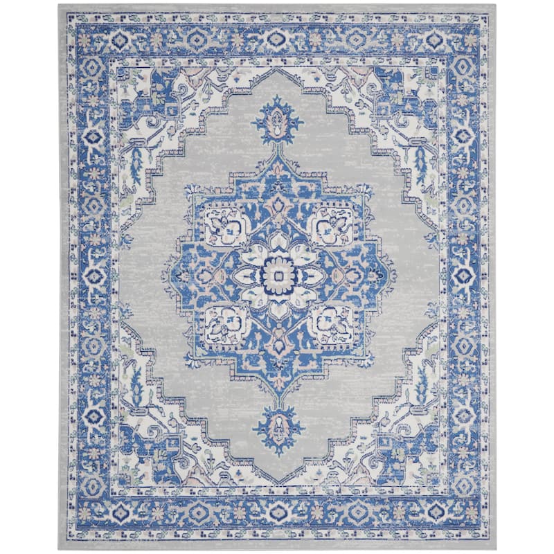 Nourison Whimsicle Modern Persian Floral Medallion Area Rug