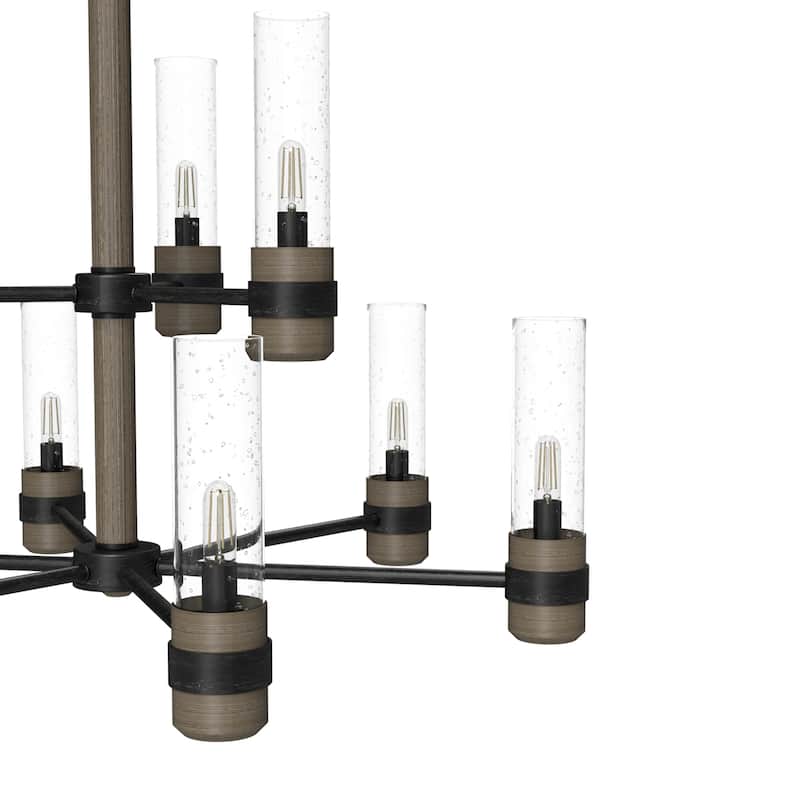 Hunter River Mill Chandelier - Dining Room, Entry - Modern Mountain, Rustic, Round, Industrial