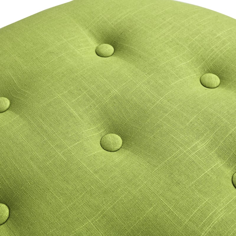 Yolanda 24" Upholstered Round Accent Ottoman