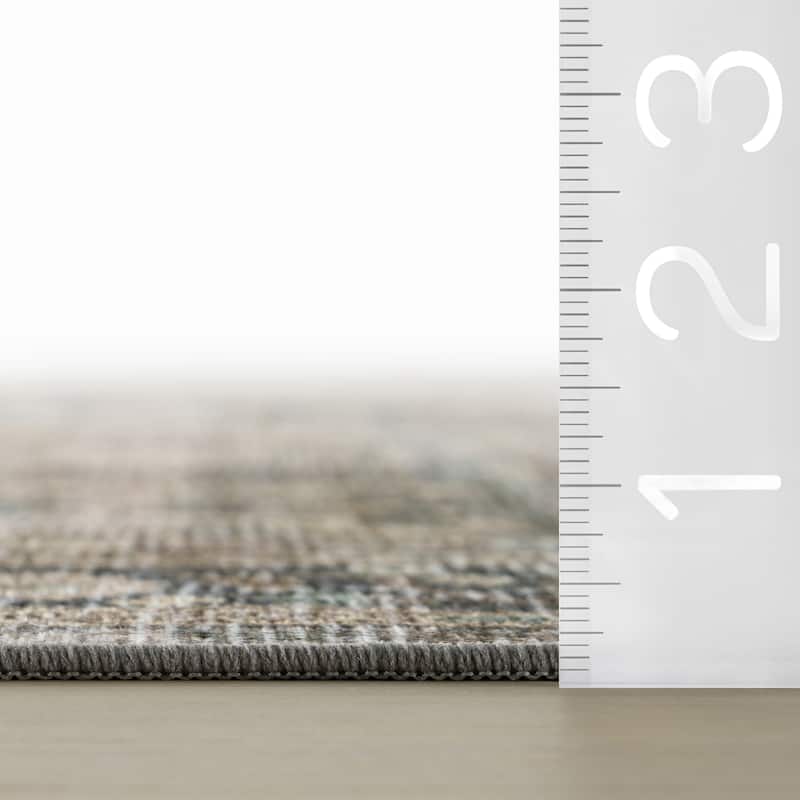Nuloom Azrielle Traditional Floral Washable Area Rug