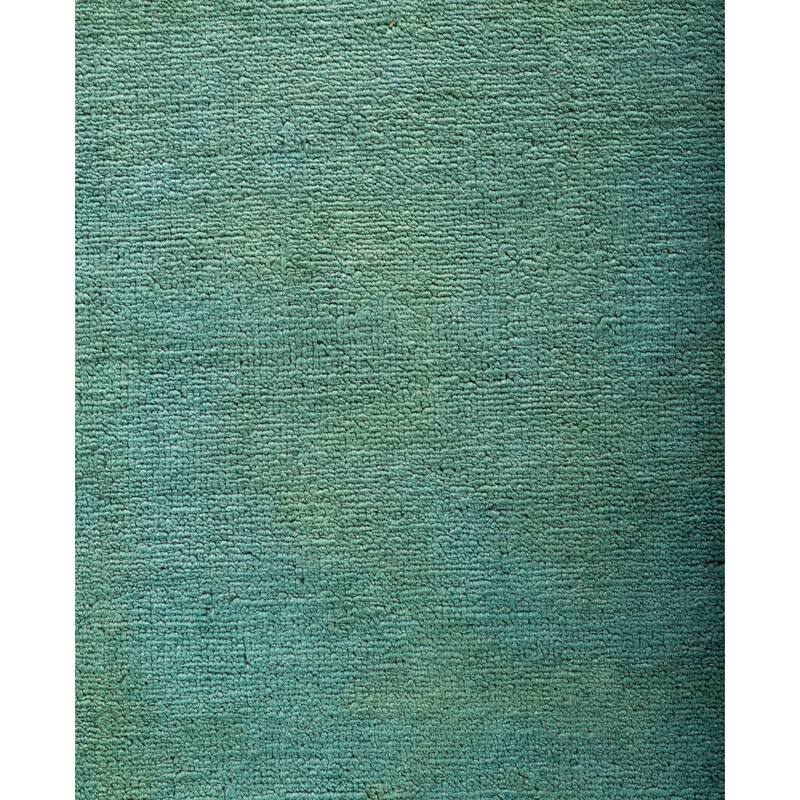 Overdyed One-of-a-Kind Hand-Knotted Area Rug - Green - 8' 3" x 10' 1"