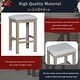 preview thumbnail 6 of 20, Home Kitchen Dining Bar Table Set with 3 Padded Stools Multi-Functional Solid Wood Breakfast Nook with USB Ports & Power Strip