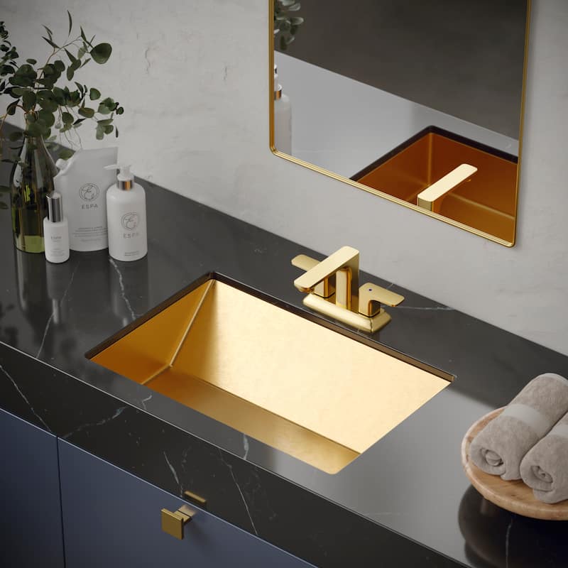 Karran Venda KBF516 2-Handle Two Hole Centerset Faucet Bathroom Faucet with Matching Pop-up Drain
