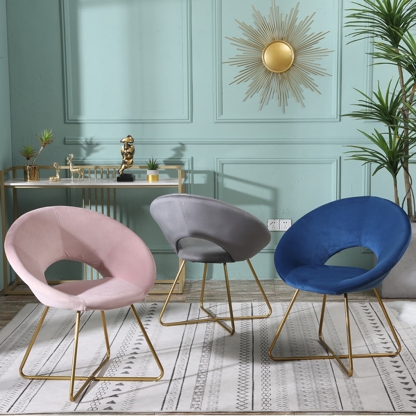 Silver Orchid Murray Velvet Upholstered Accent Chair. Opens flyout.