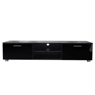 63 inch TV Stand Media Center TV Cabinet with 2 Large-Capacity Side Door Entertainment Center
