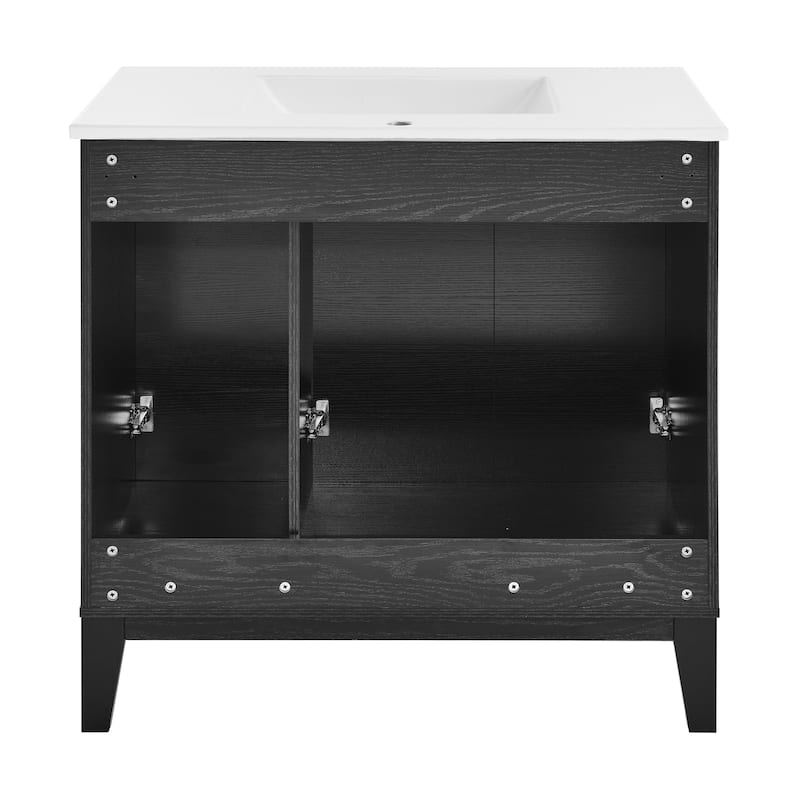 Cascade 36" Bathroom Vanity in Black