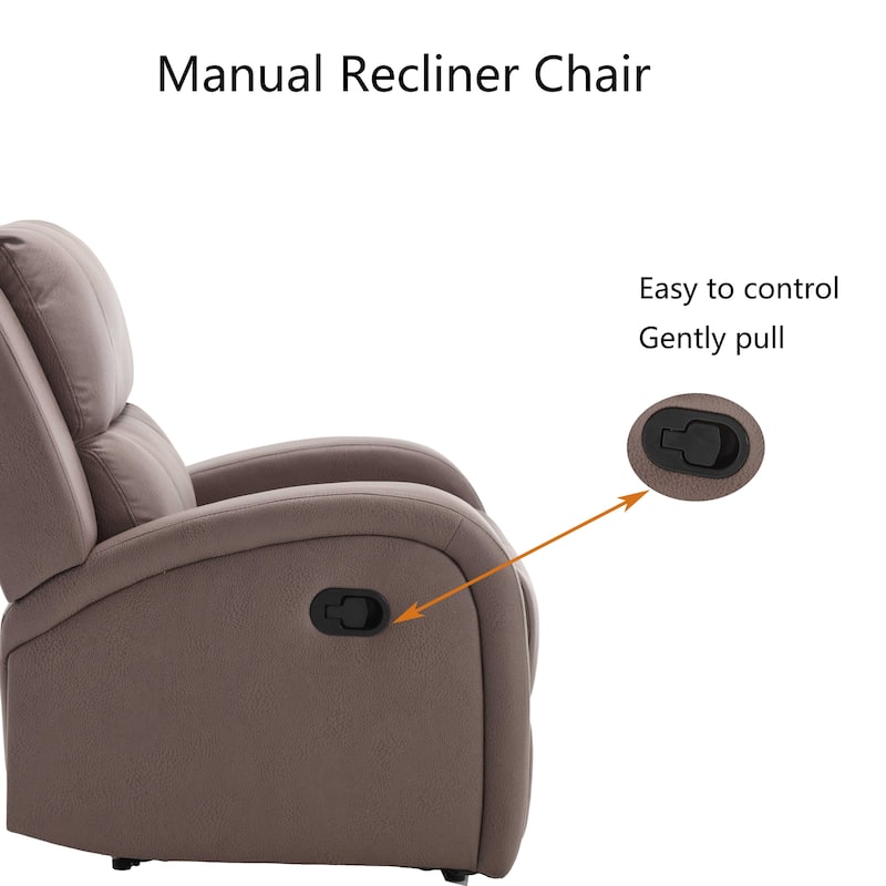 Faux Leather Recliner