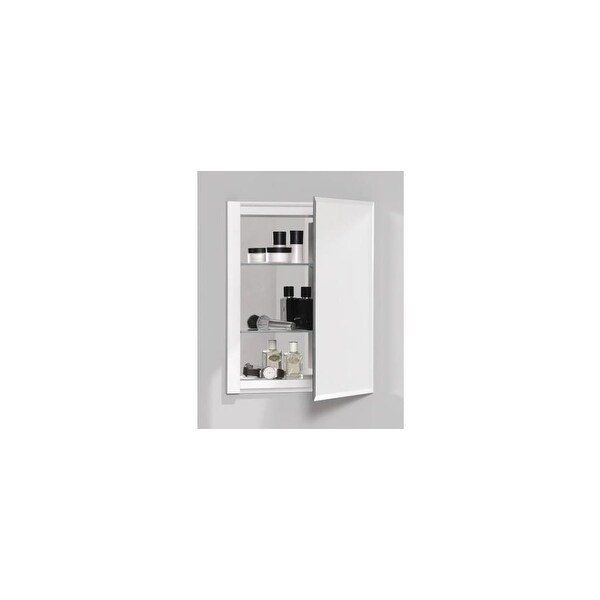 Robern RC1620D4FB1 R3 16" x 20" x 4" Beveled Single Door Medicine Cabinet with Reversible Hinge - mirrored - N/A