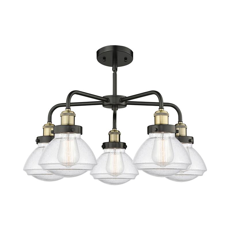 Innovations Lighting Olean - 5 Light 25" Stem Hung Chandelier