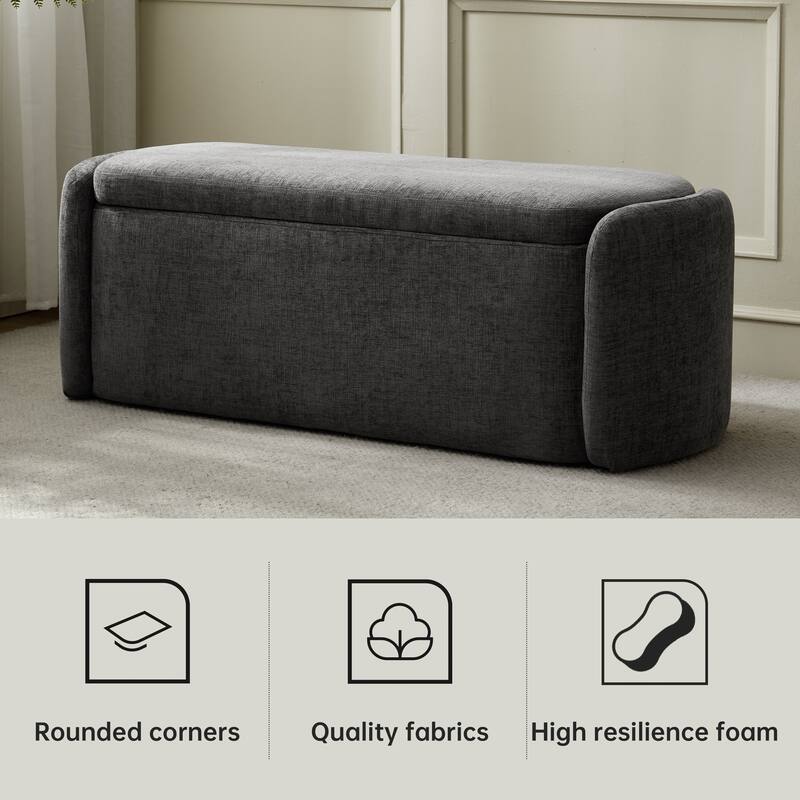 Bedroom Bench Storage Bench with Arms Ottoman entryway bench with storage End of Bed Bench, Entryway Bench