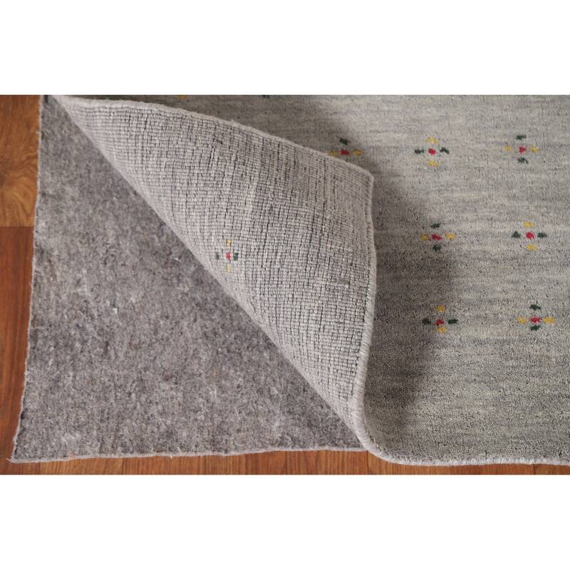 Gabbeh Area Rug Handmade Tribal Wool Carpet - 6'8"x 9'9"