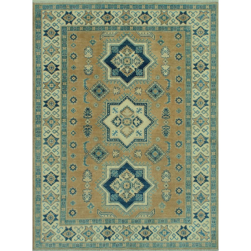 Kazak Munisa Rust/Ivory Rug - 4'11" x 6'6"