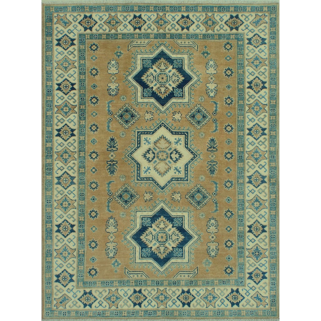 Kazak Munisa Rust/Ivory Rug - 4'11" x 6'6"