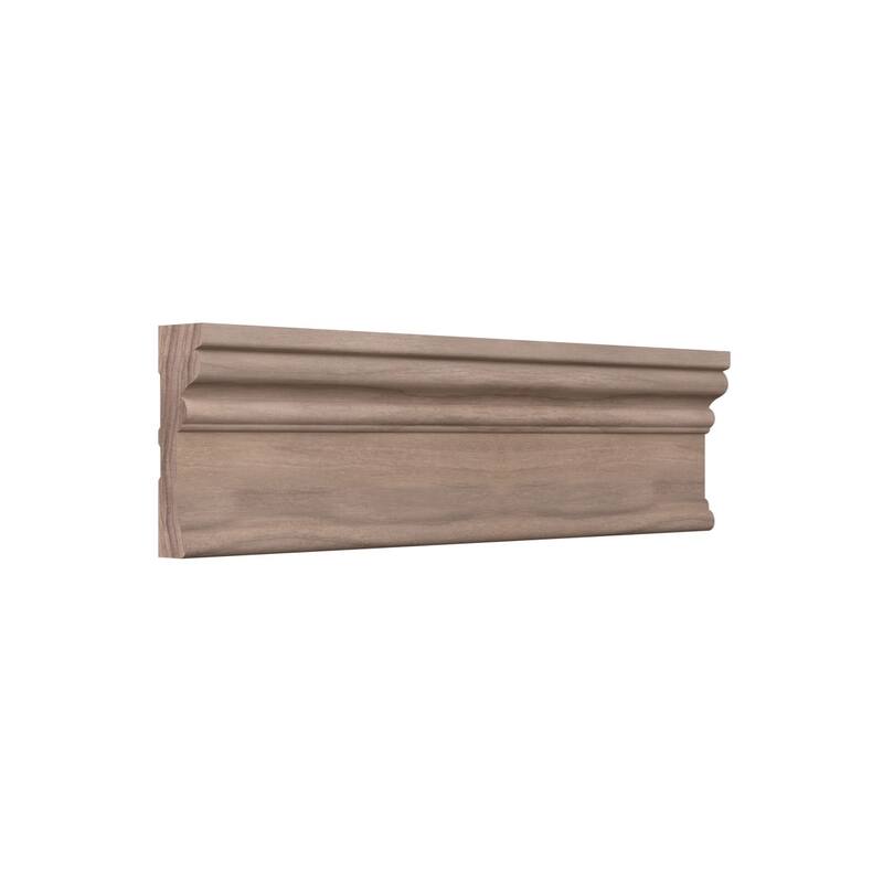 BRB3:11/16-in D x 2-1/4-in W x 96-in L Americraft Solid Hardwood Stain Grade Baby Howe Casing Moulding