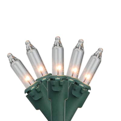 4' x 6' Clear Net Mesh Style Christmas Lights, Green Wire
