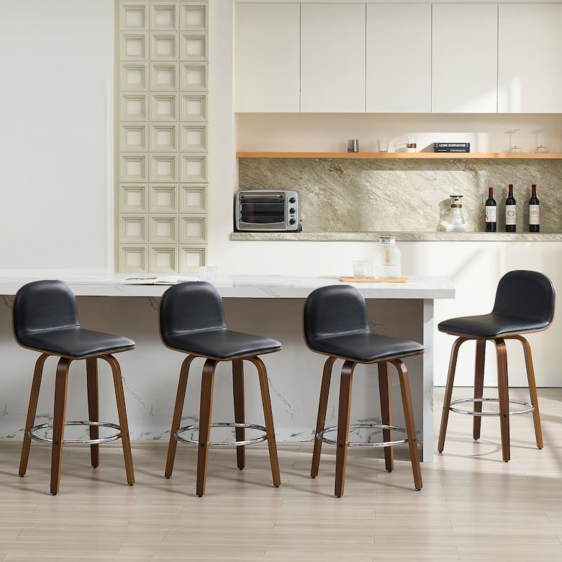 Upholstered Wood Swivel Bar Stools/ Counter Stool