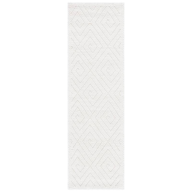 SAFAVIEH Handmade Natura Neschka Geometric Wool Blend Rug