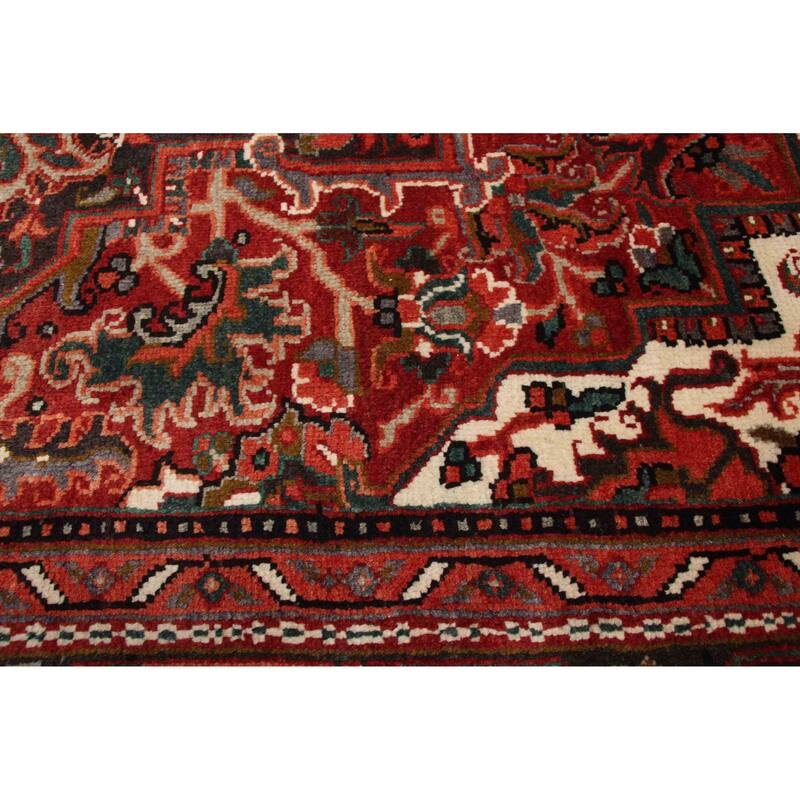 ECARPETGALLERY Hand-knotted Sarabi Red Wool Rug - 7'1 x 9'9