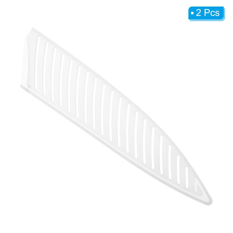 2Pcs PP Kitchen Knife Sheath Cover Sleeves for 8" Chef Knife, White