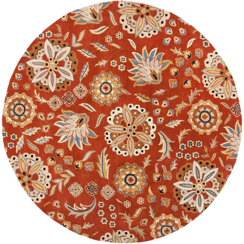 Lily Hand-tufted Transitional Floral Pattern Wool Area Rug