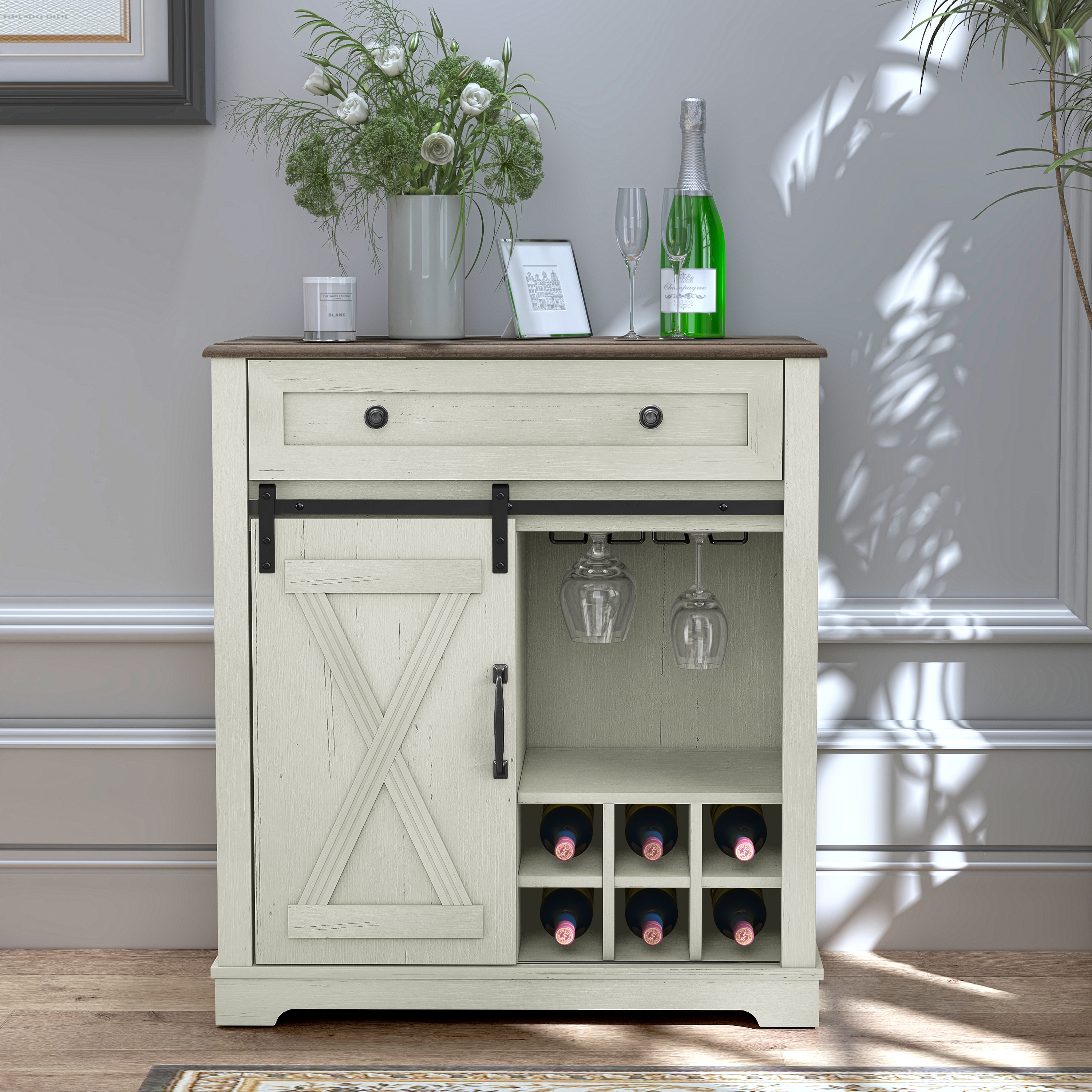 White Farmhouse Wine Racks Bed Bath Beyond