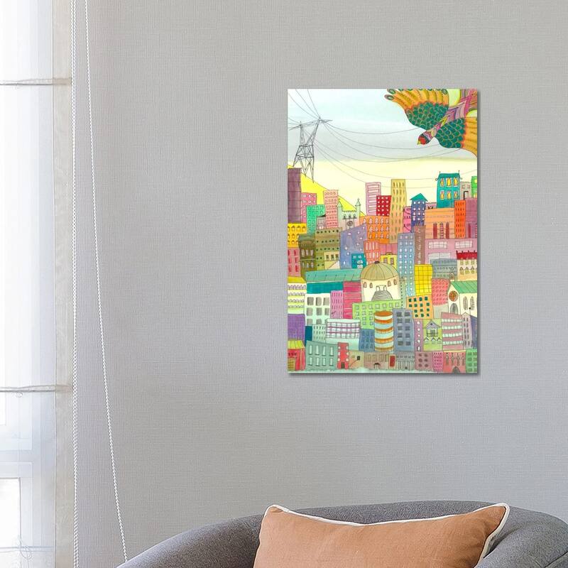 iCanvas "Ma Ville" by Sylvie Demers Canvas Print - 26x18x1.5