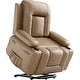 preview thumbnail 37 of 38, Power lift recliner chair with massage, cup holders, and side pocket.