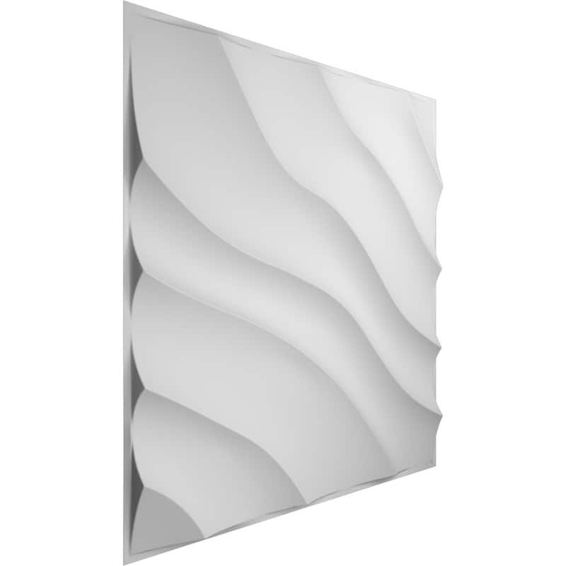 19 5/8"W x 19 5/8"H Modern Wave EnduraWall Decorative 3D Wall Panel