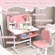 preview thumbnail 9 of 28, Costway Kid’s Study Desk & Chair Set with Tilt Desktop, Pen Holder & - See Details