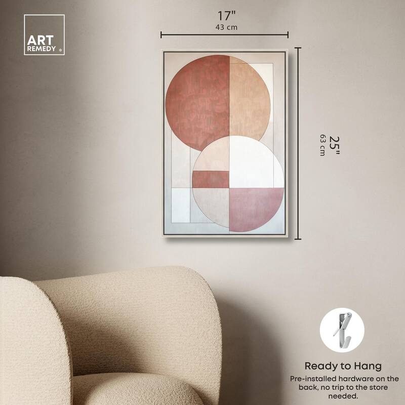 Modernist Circles I Canvas by Art Remedy