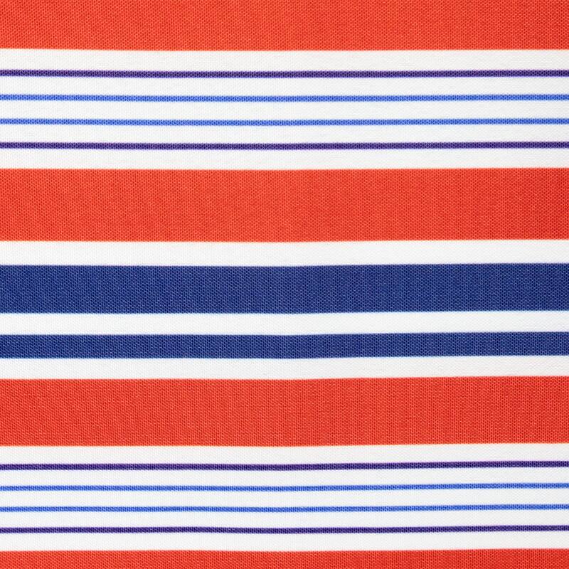 71" Red White and Blue Americana Striped Table Runner