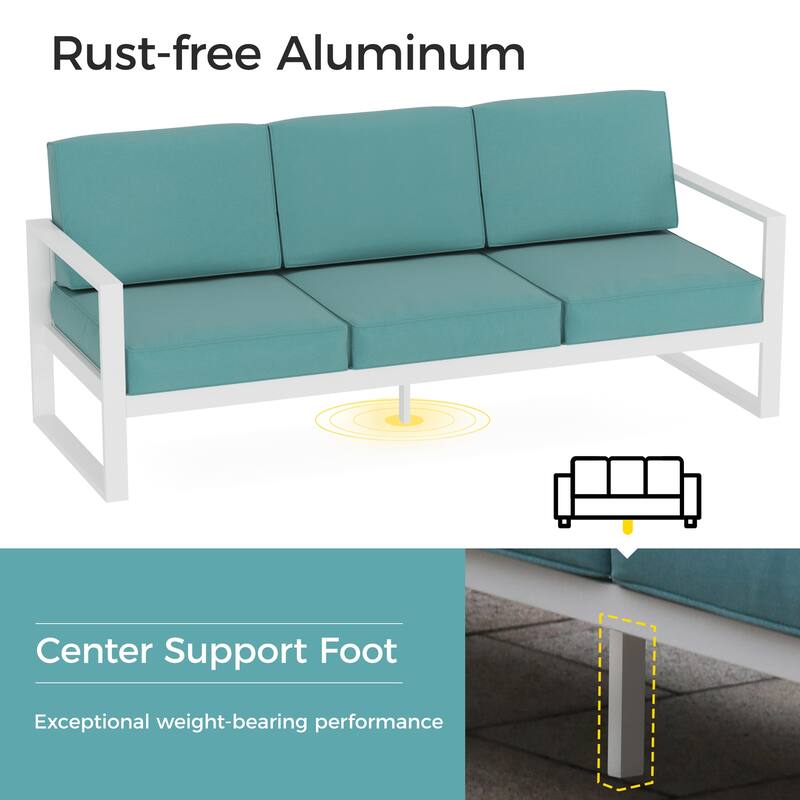 Royalcraft 7-Piece Aluminum Patio Conversation Set